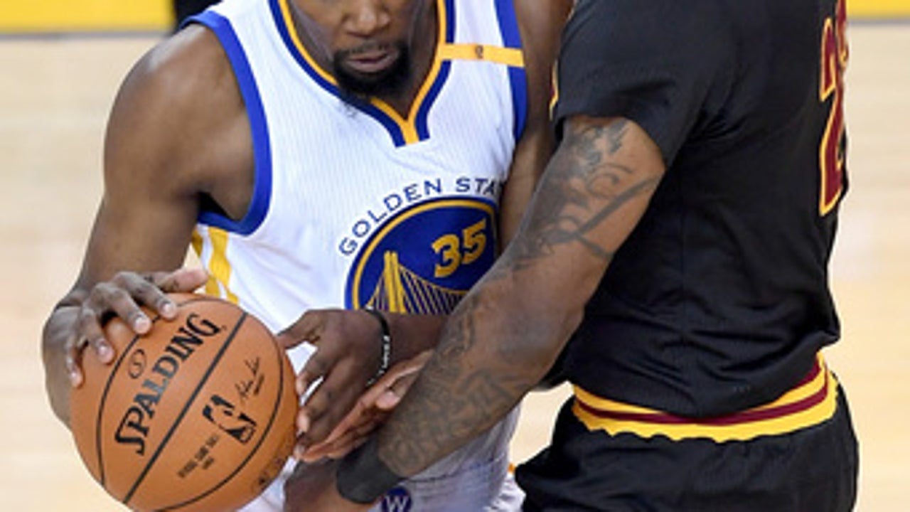 The Latest: Warriors beat Cavs 129-120 to win NBA title